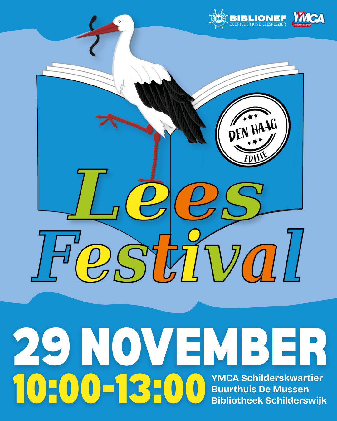 Help mee tijdens ons voorleesfestivals