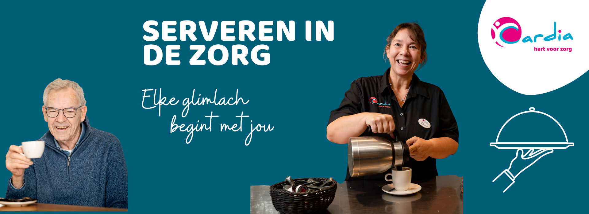 Serveren van koffie en lunch in de zorg 