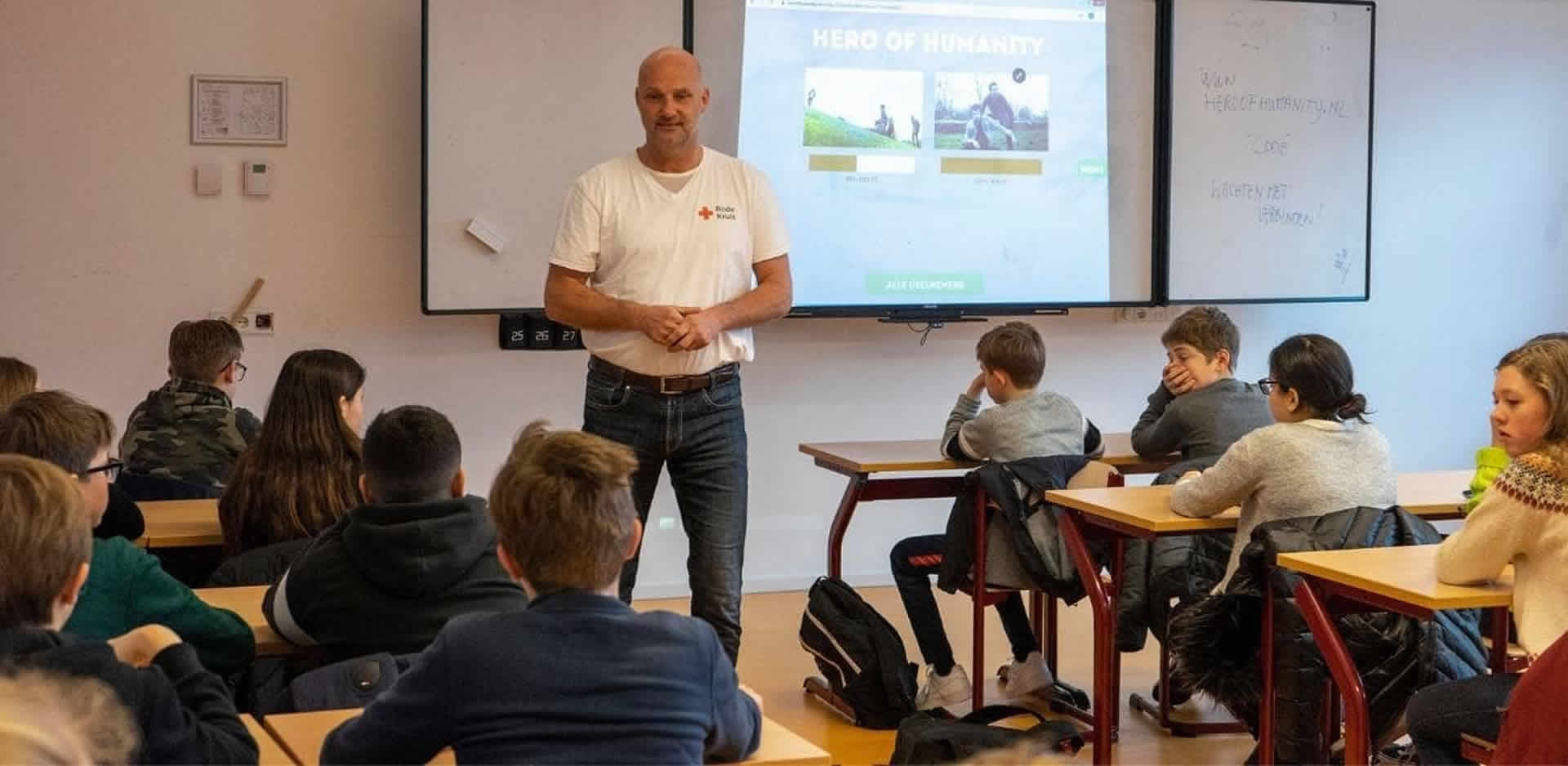 Gastdocent/Spelleider voor VO en MBO (Rode Kruis, vrijwillig)