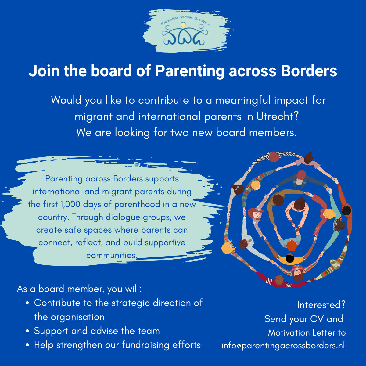 Bestuursleden bij Parenting across Borders