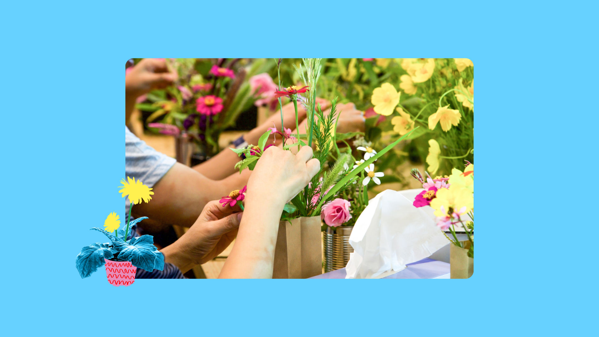 Onze bewoners houden van bloemschikken, u ook?