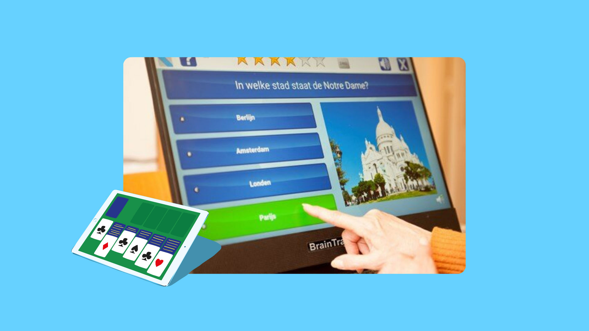 Samen achter de braintrainer