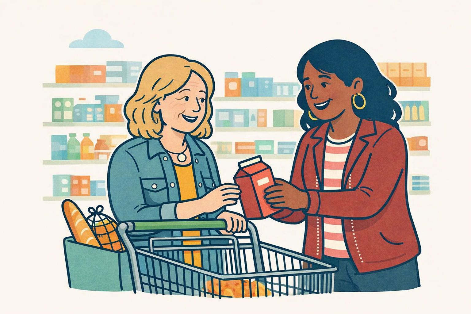 Rijd mee en maak iemands dag: samen boodschappen doen in de Maten