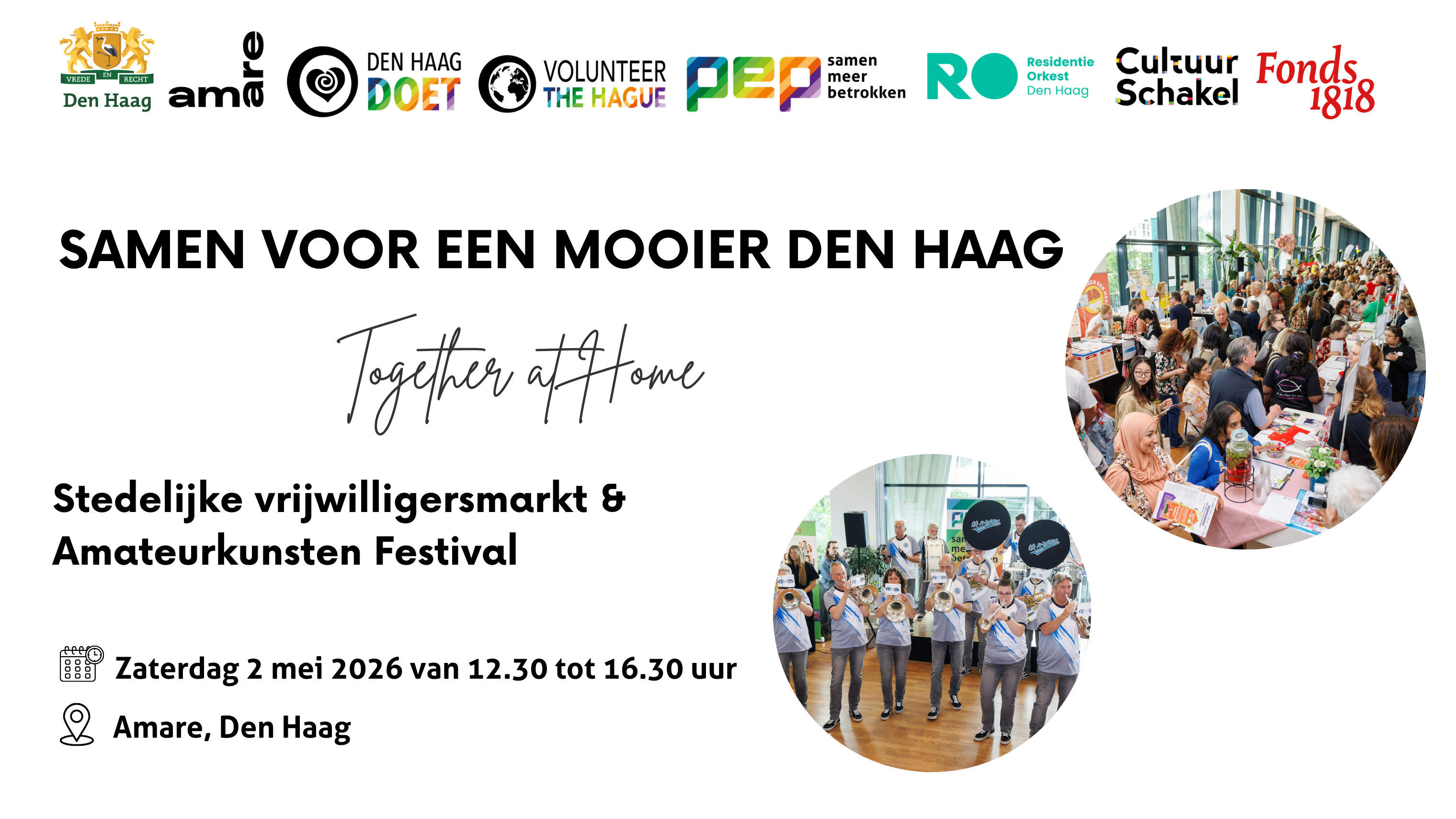 Stedelijke Vrijwilligersmarkt & Amateurkunsten Festival 2026