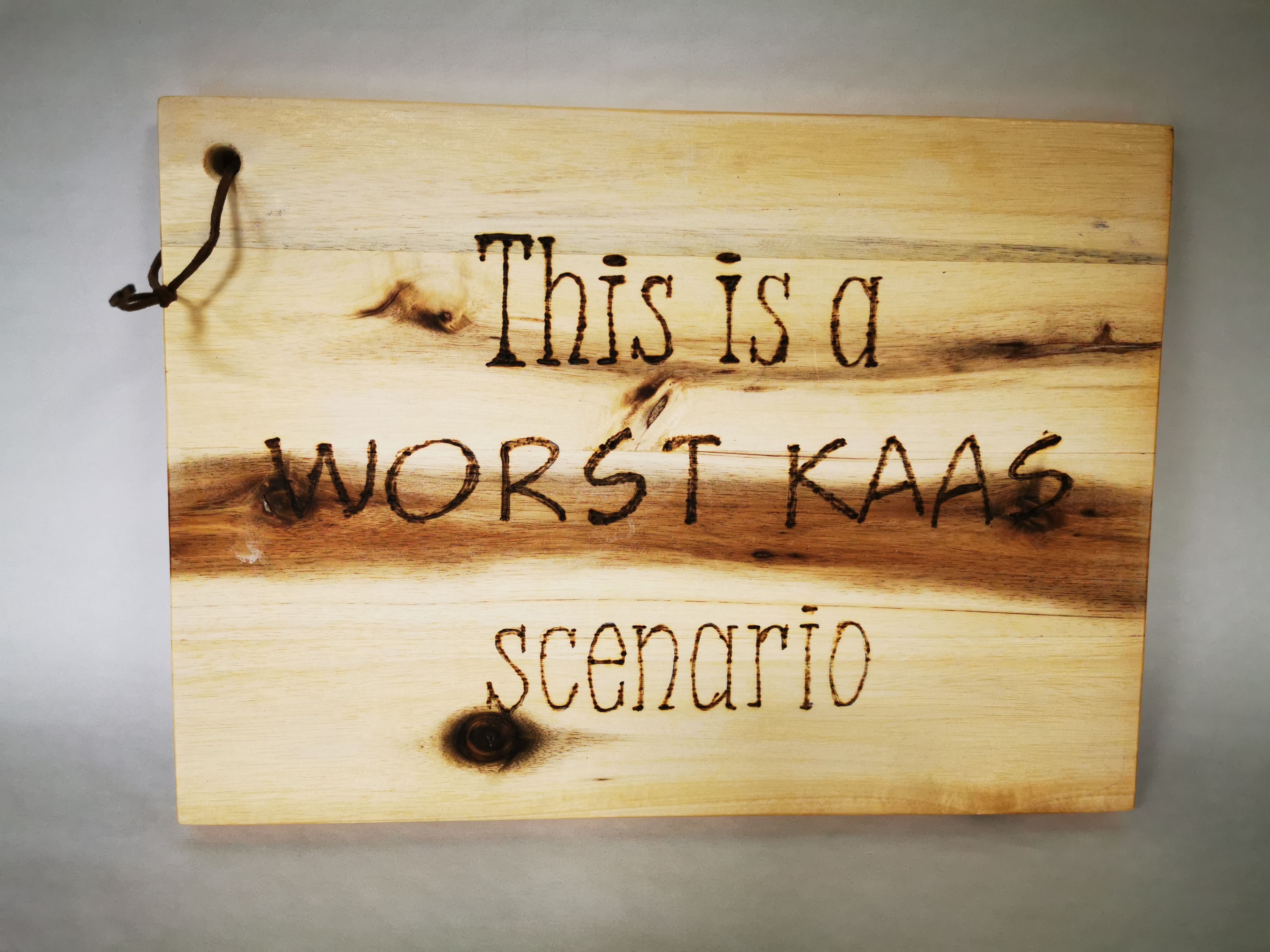 VOL - Hout graveren op een tapasplank 