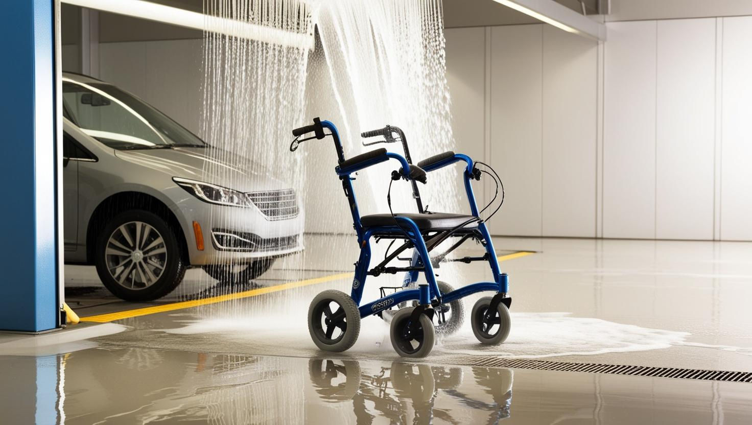 NLDoet: Rollator wasstraat in Velserbroek