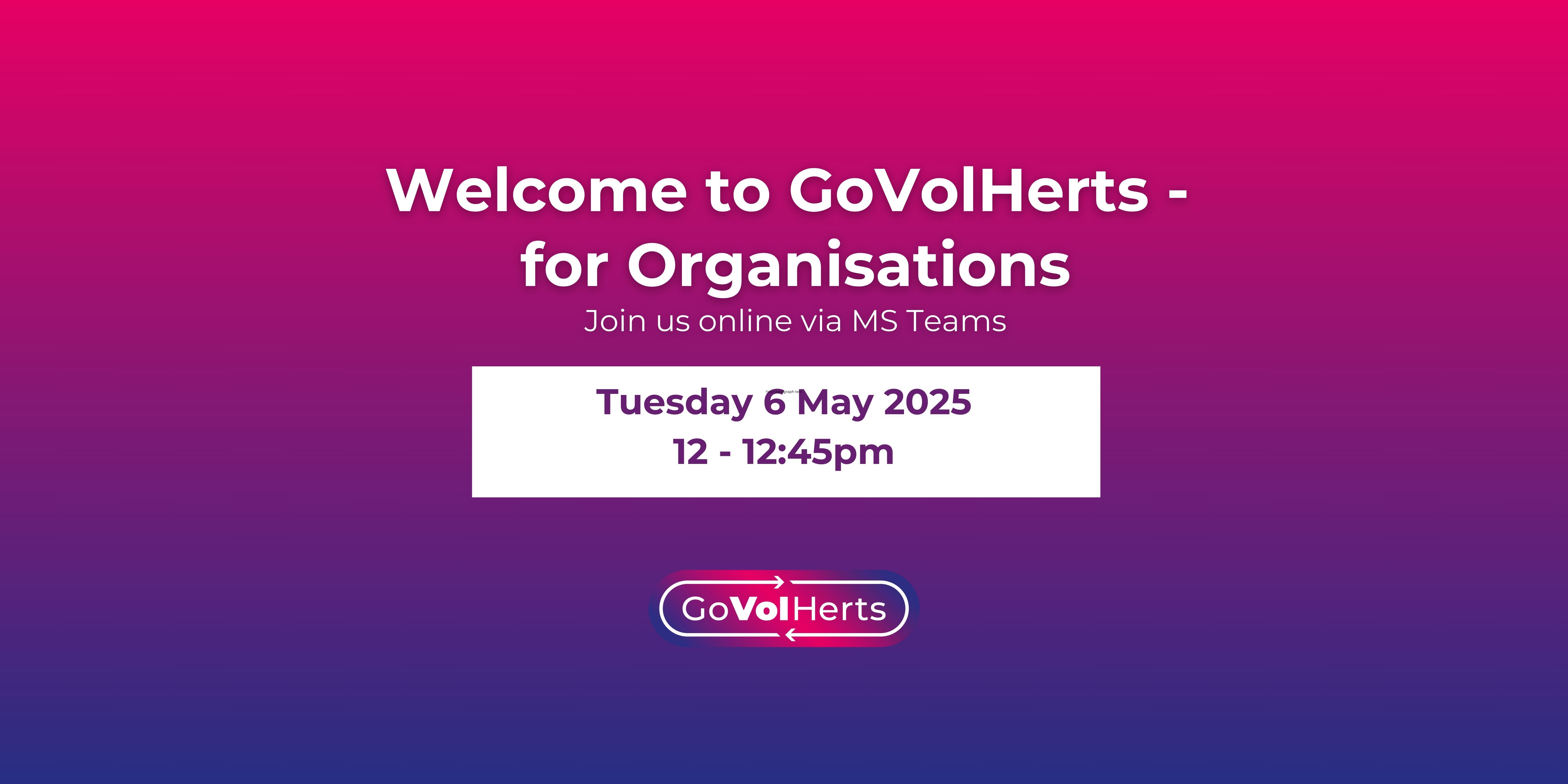 Welcome to GoVolHerts