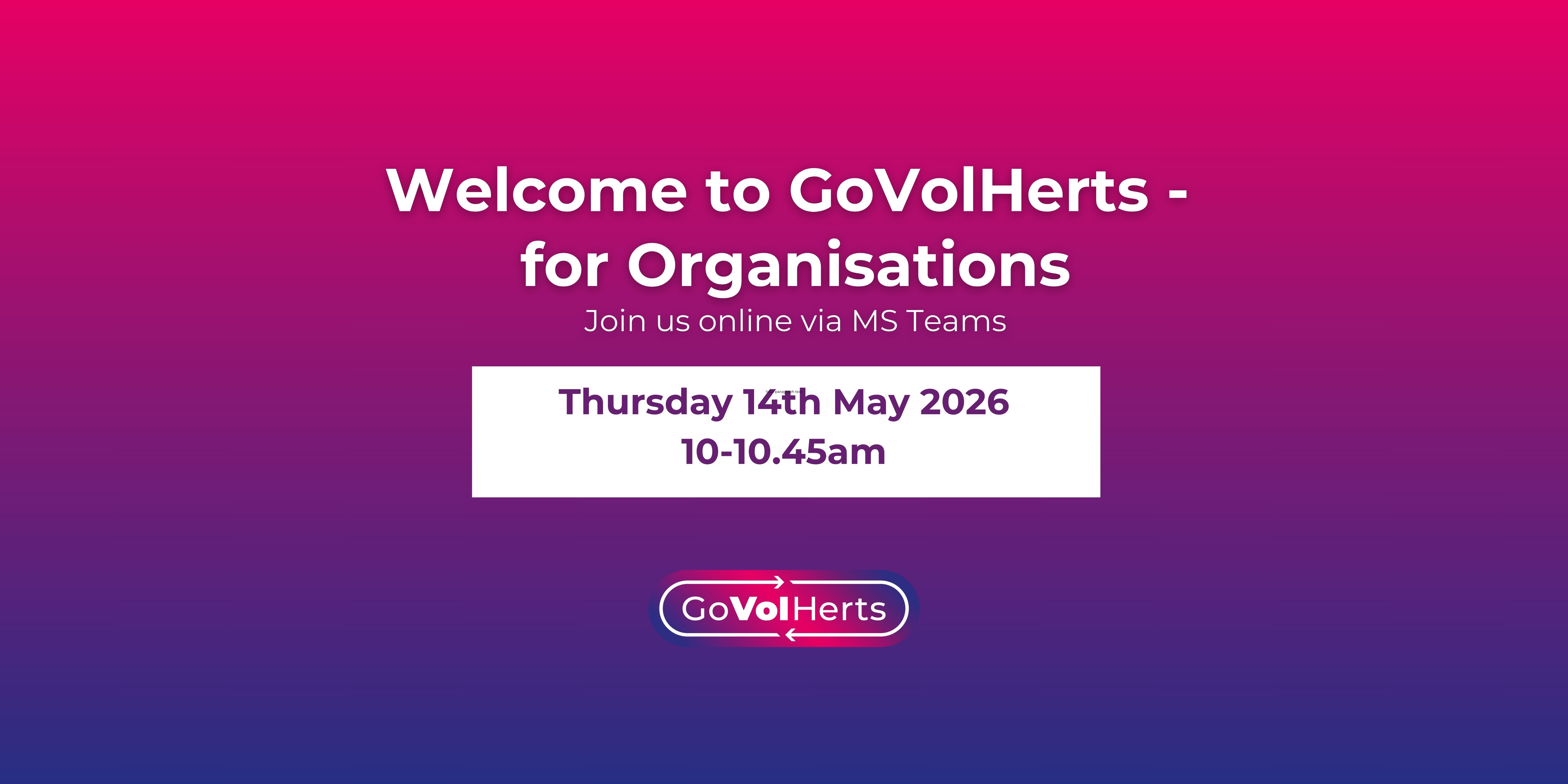 Welcome to GoVolHerts