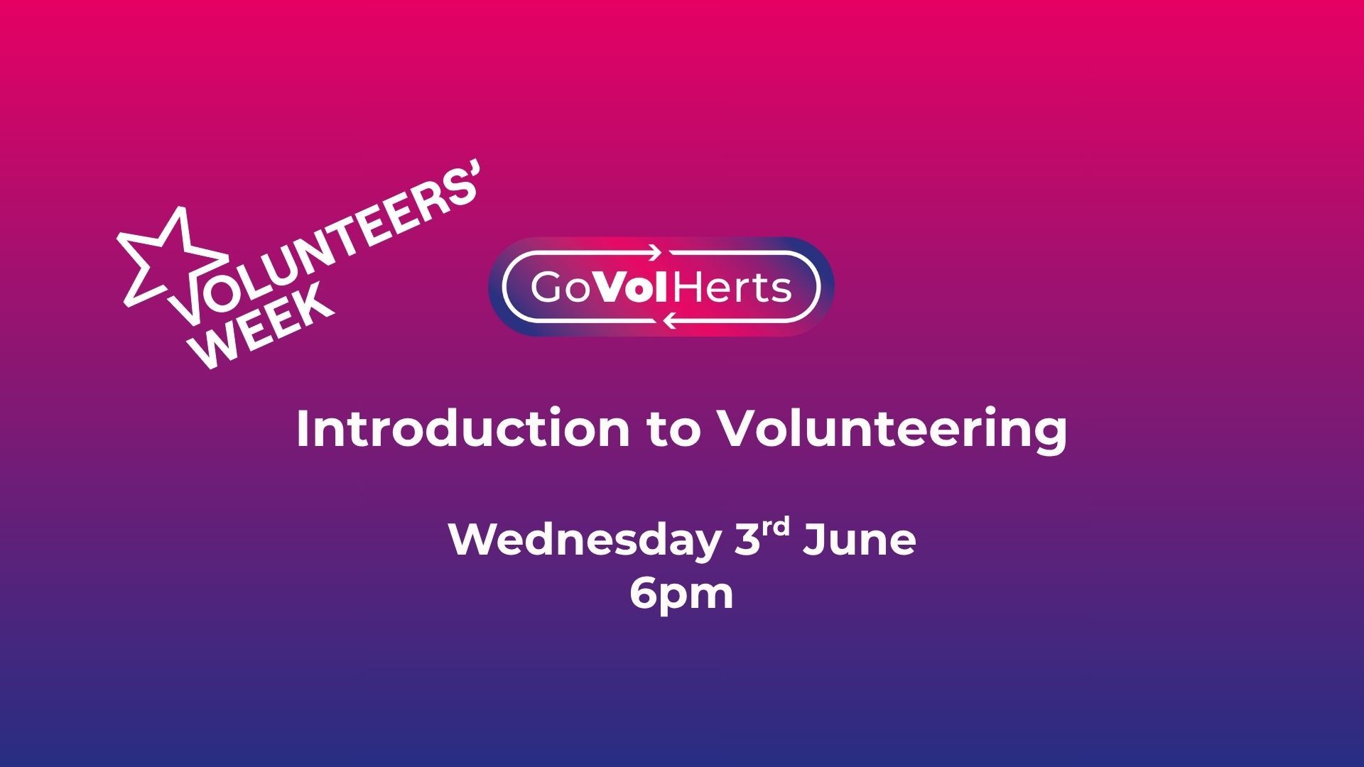 Introduction to Volunteering