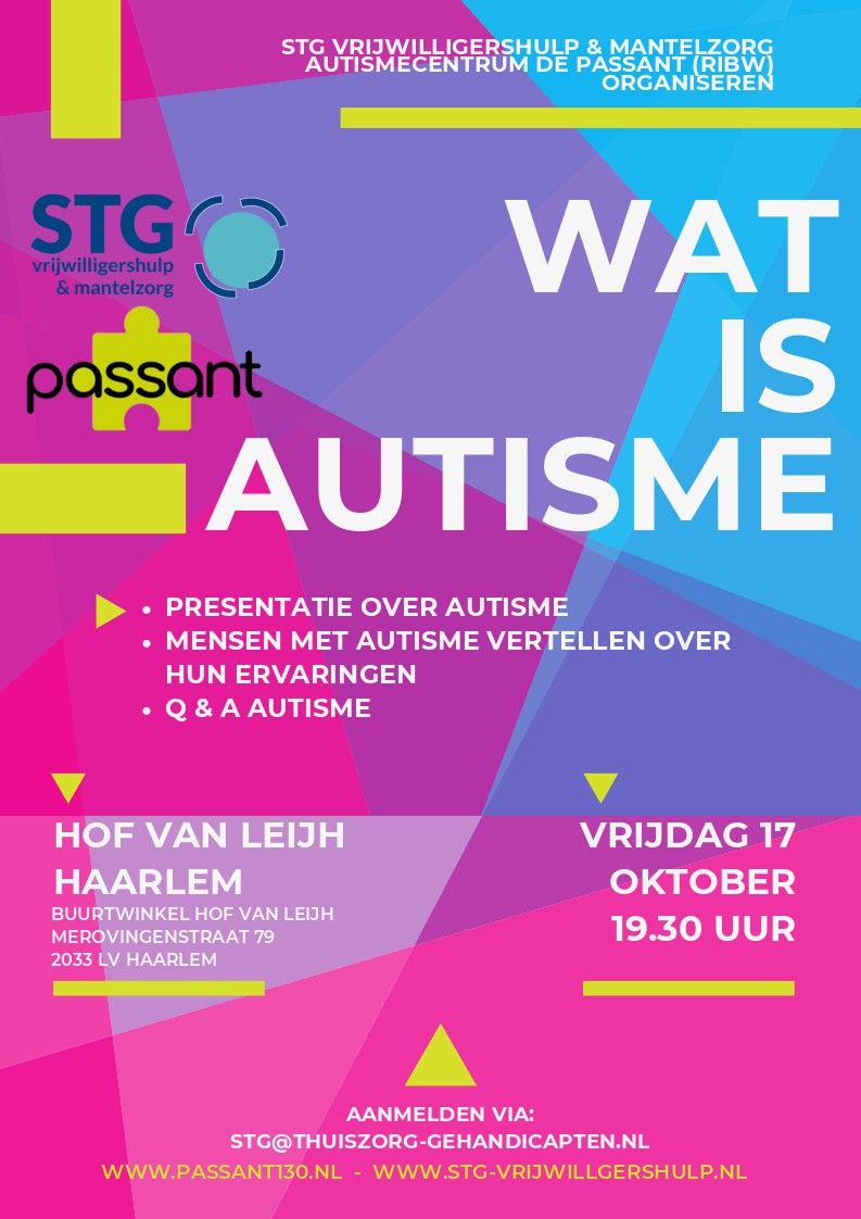 Informatie avond - Wat is autisme