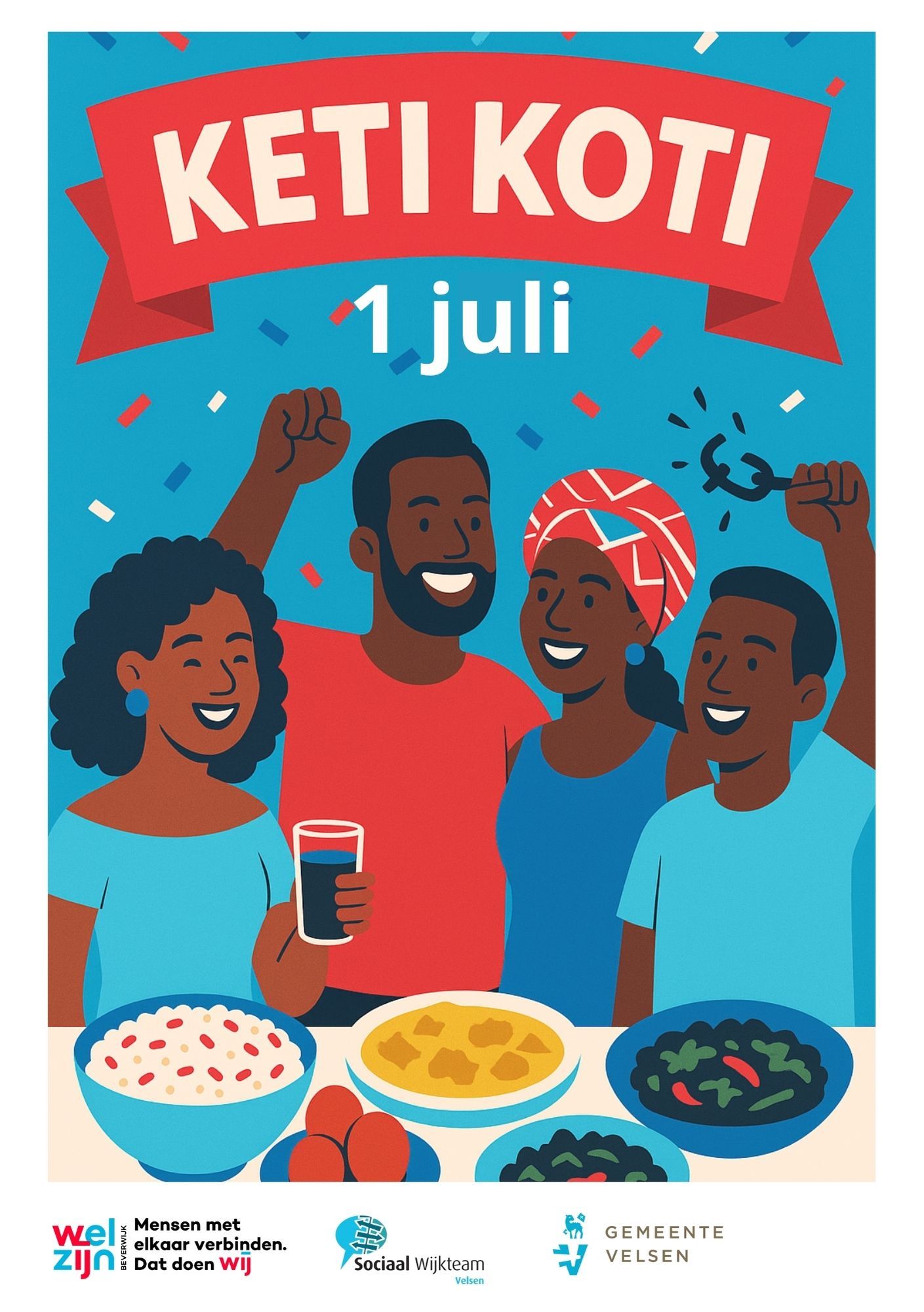 Keti Koti kookvrijwilligers gezocht