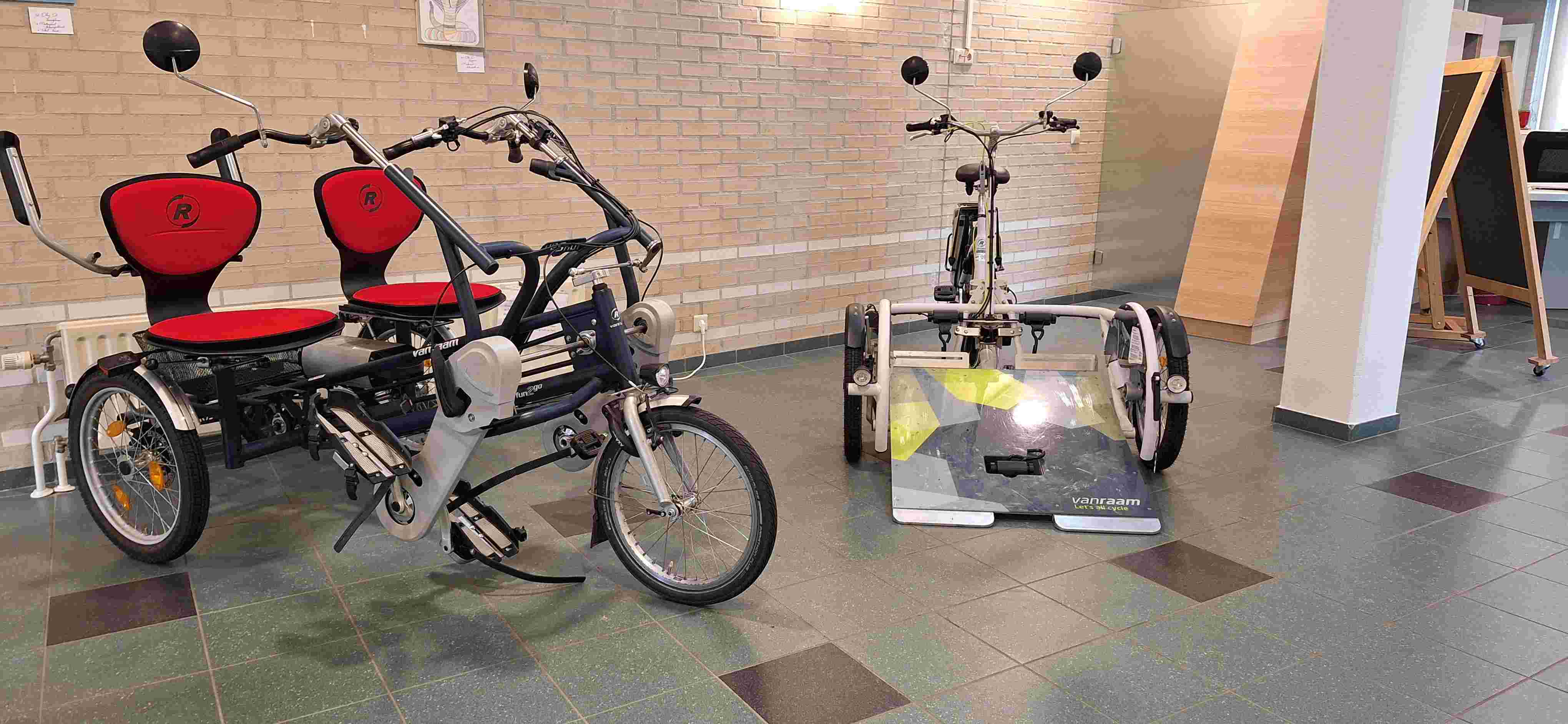 Fietsen door Maarssen op de Duofiets of Rolstoelfiets