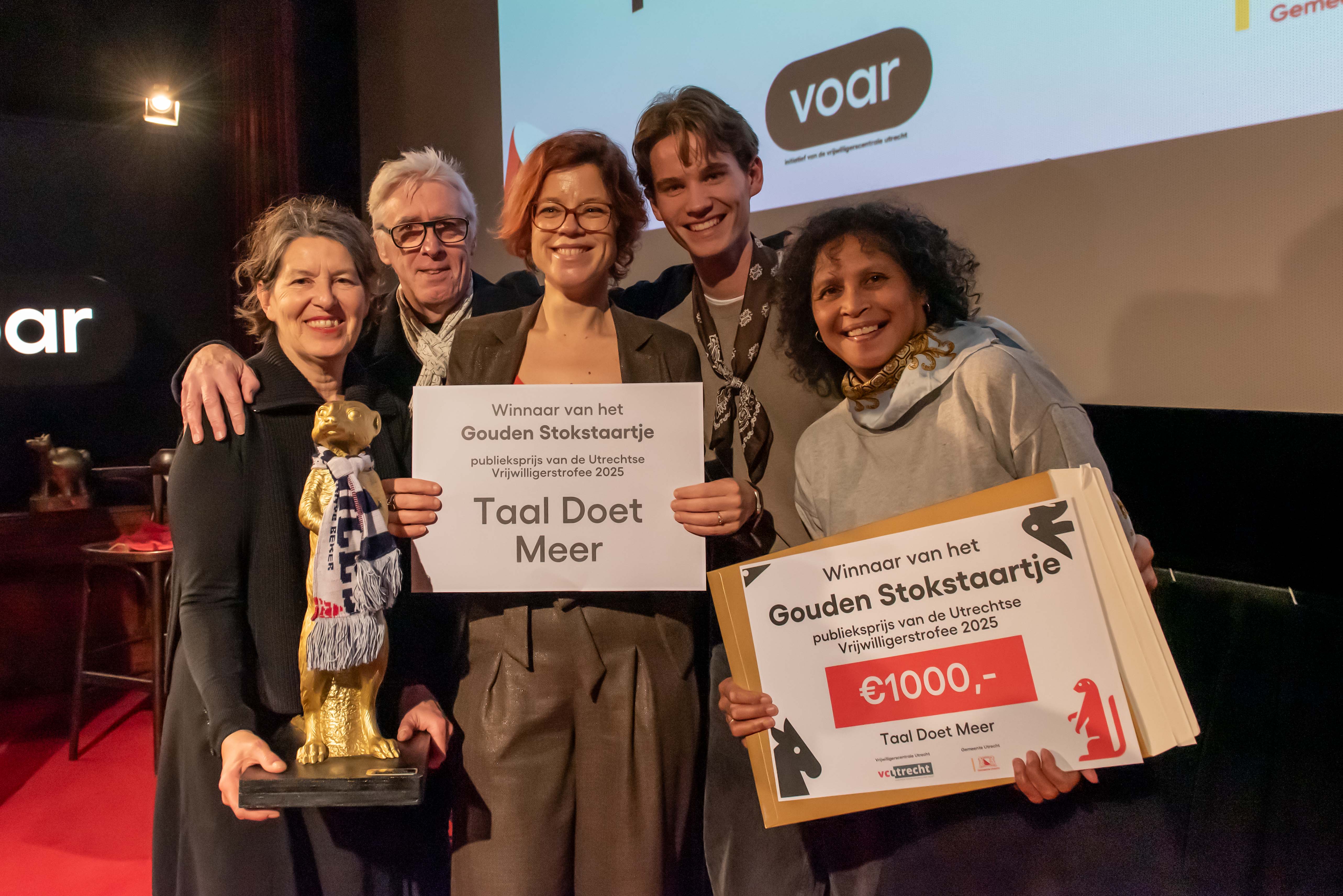 Winnaars Utrechtse Vrijwilligerstrofee 