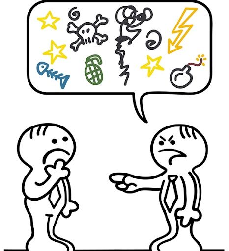 verbale agressie, 2 personen in gesprek