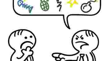 verbale agressie, 2 personen in gesprek