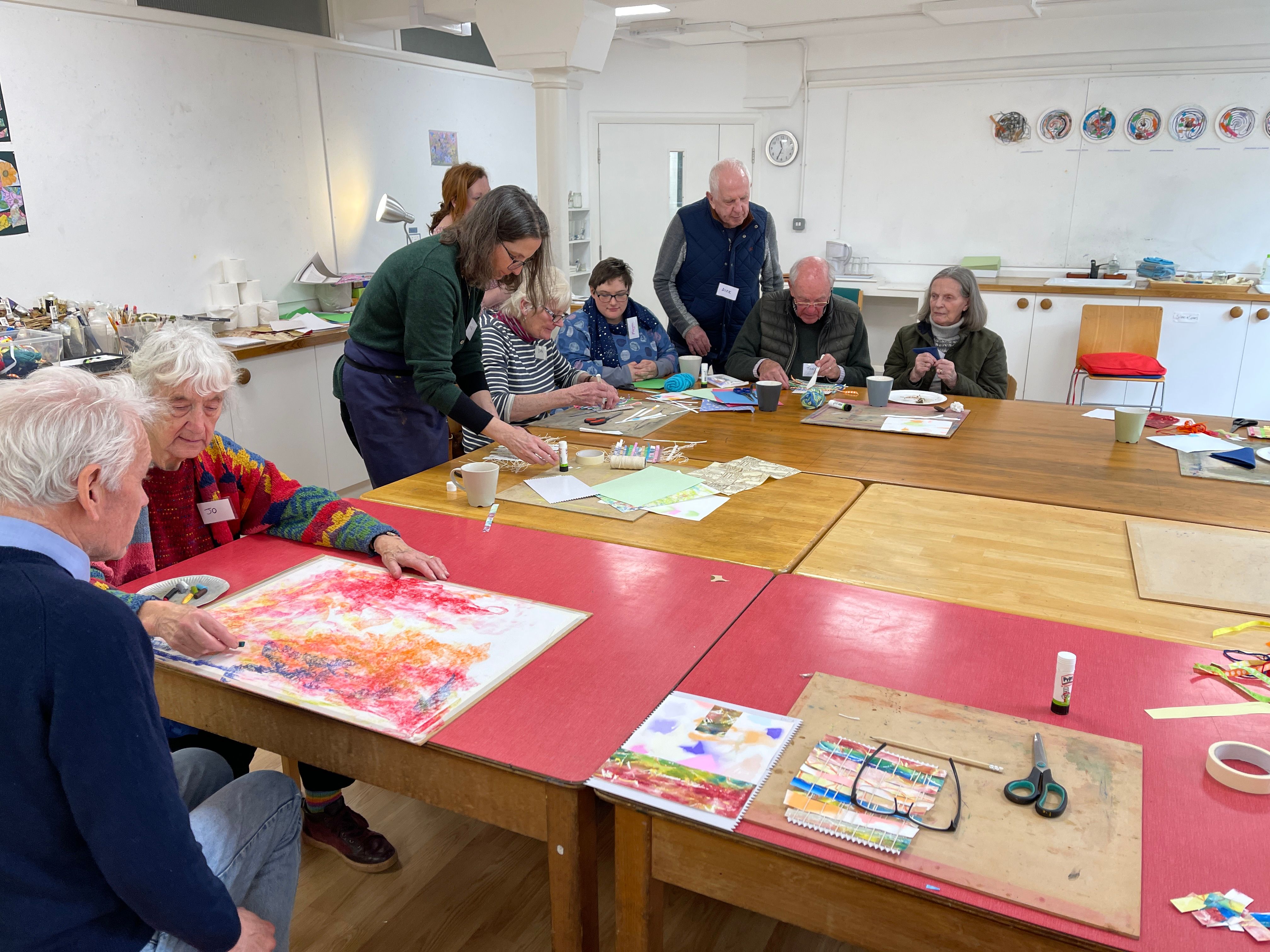 Volunteers to assist in our creative support group 'Silvers & Carers'