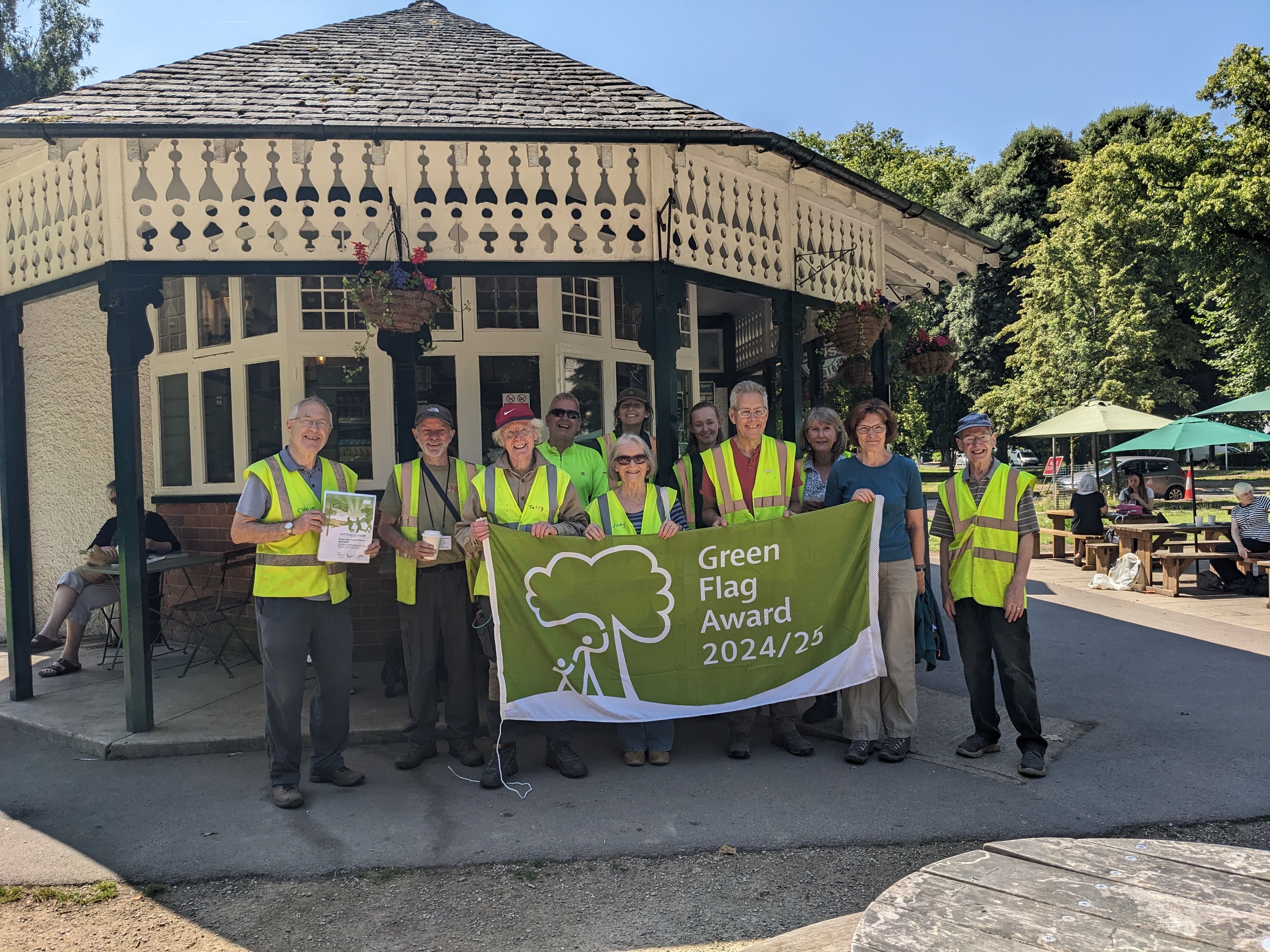 Friends of Pittville Green Space Volunteers working in Pittville Park