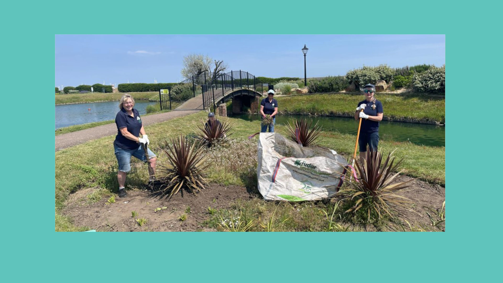 Garden maintenance at The Venetian Waterways