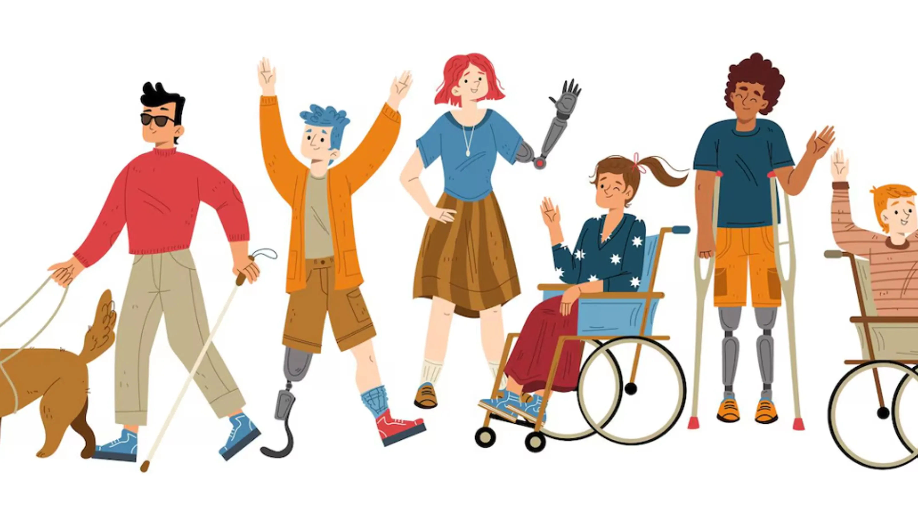 illustratie diverse groep mensen