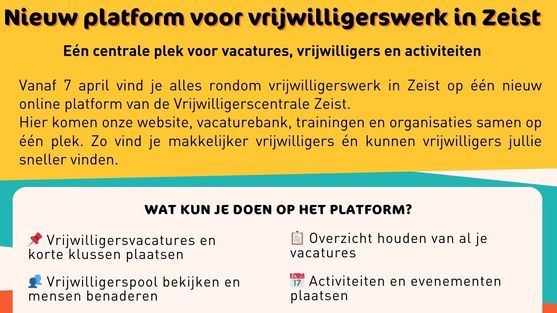 nieuw platform vrijwillige inzet Zeist