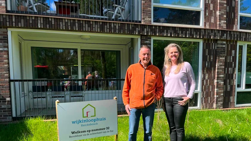 Walter Willigenburg en Marieke Boersema wijkinloophuis Kerckebosch