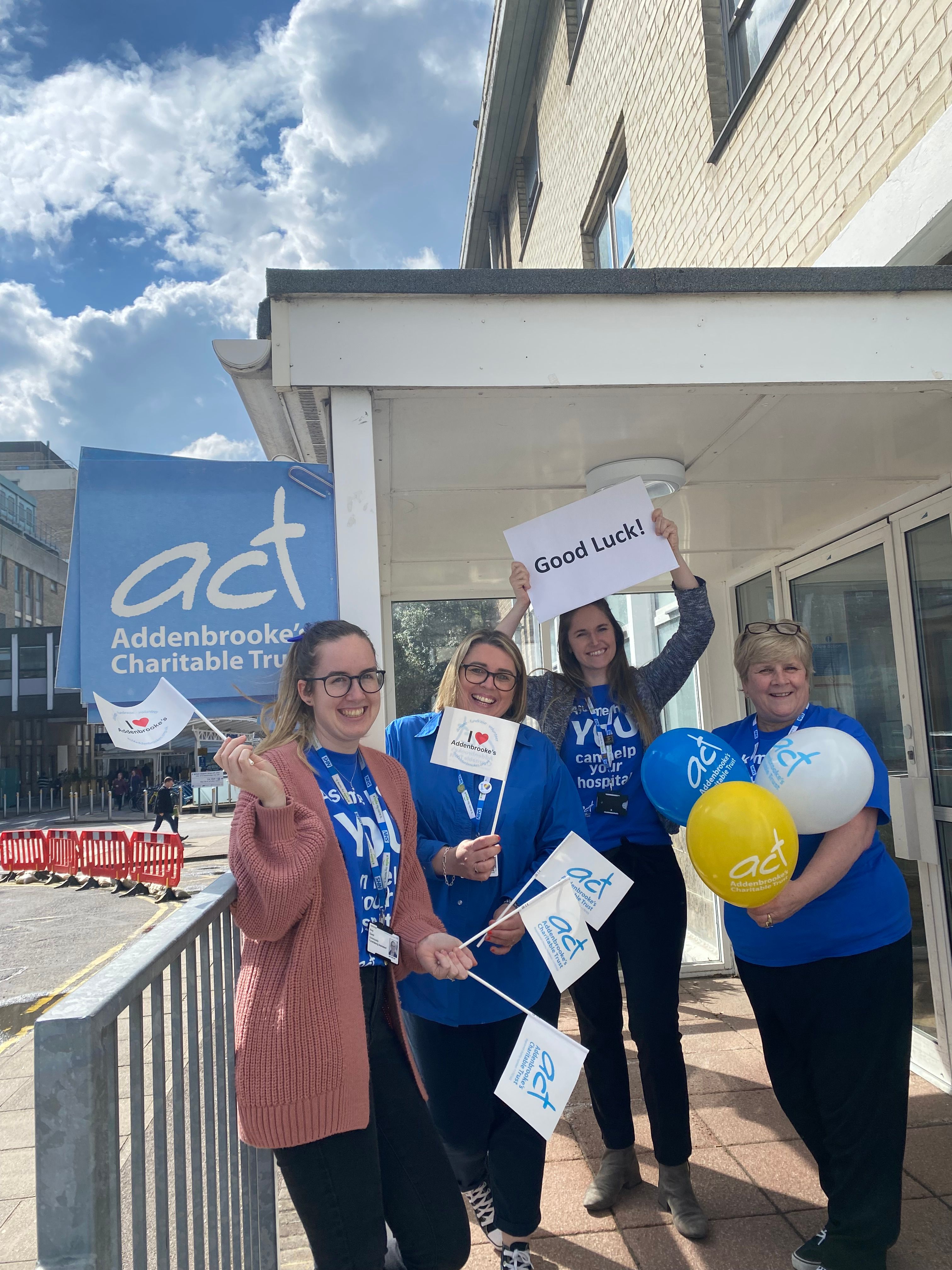 Daffodils Handout to Hospital Staff 