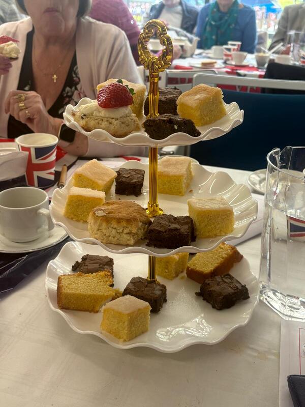 Community cafe volunteer at 'The Cherry Branch' cafe.