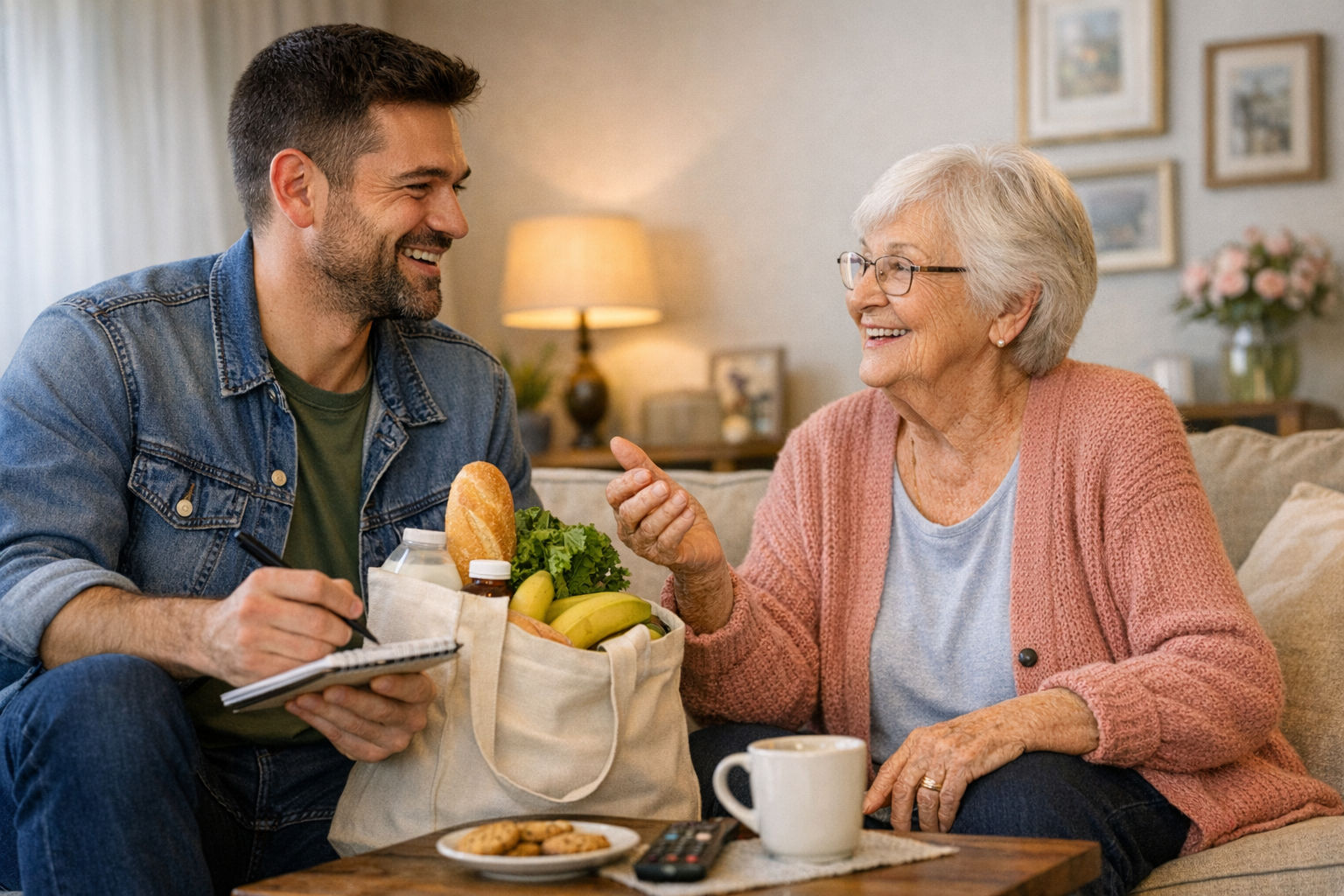 Een maatje dat niet alleen komt kletsen, maar ook even de melk meeneemt
