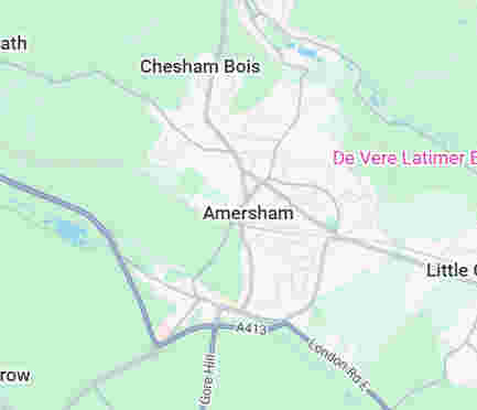 Click on the map to search for opportunities in Amersham Map of Amersham