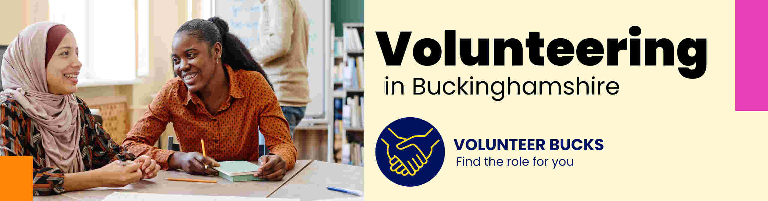 Volunteer Bucks banner