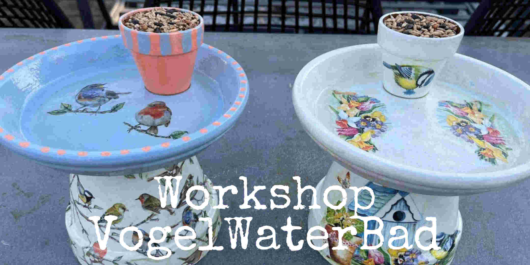 Workshop vogelwaterbad bij !Triggr in Ter Aar