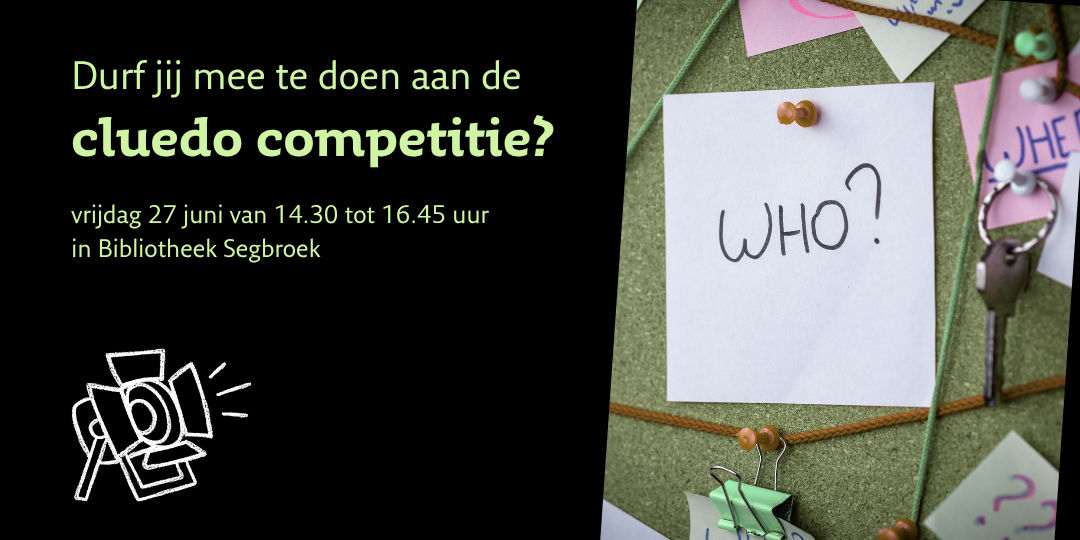 Cluedo Competitie tijdens de Thrillerweken!