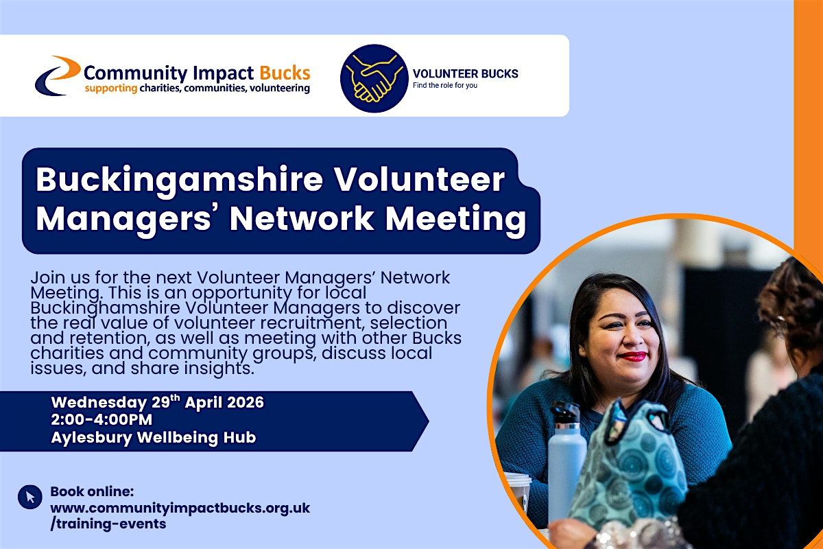 Buckinghamshire Volunteer Managers' Network Meeting