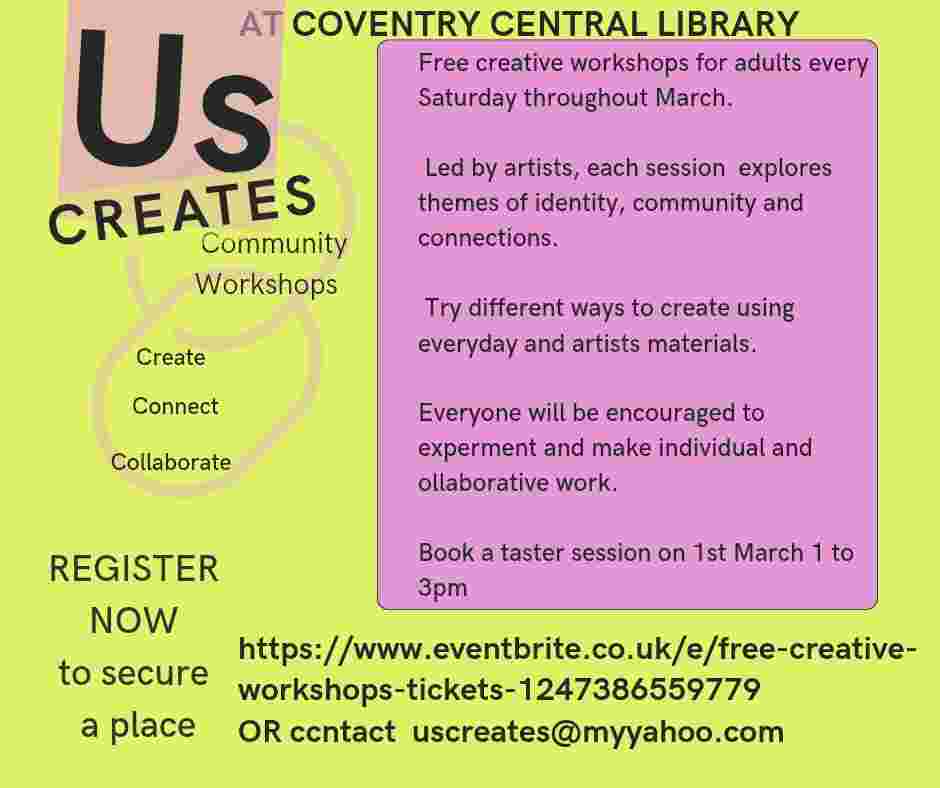 Arts and Craft Workshops for adults