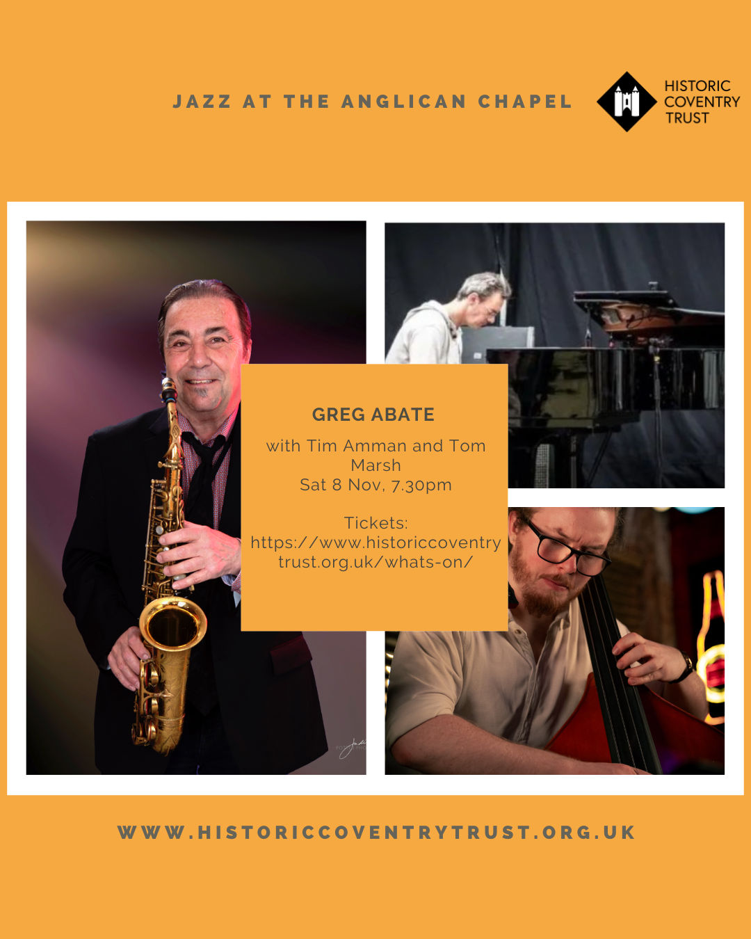 Jazz at the Anglican Chapel - Greg Abate, Tim Amann and Tom Marsh