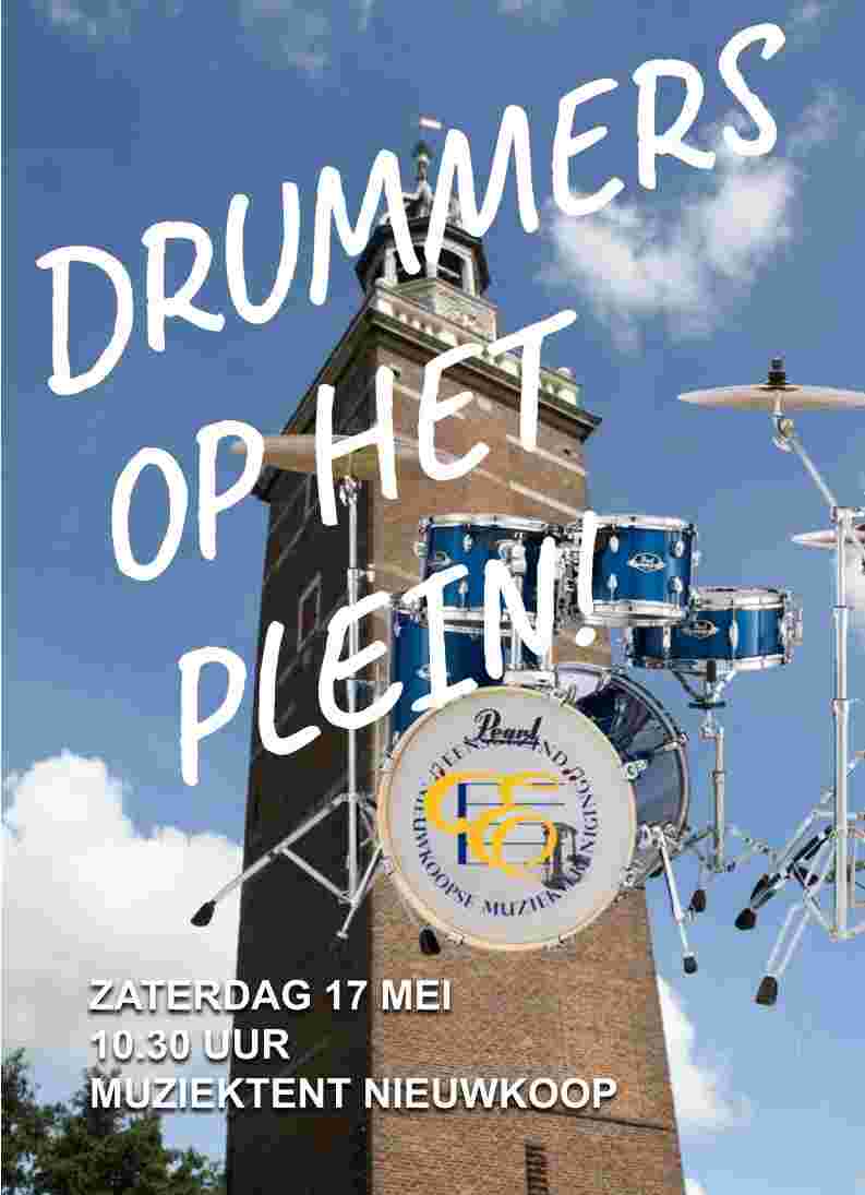 Drummers op het Plein