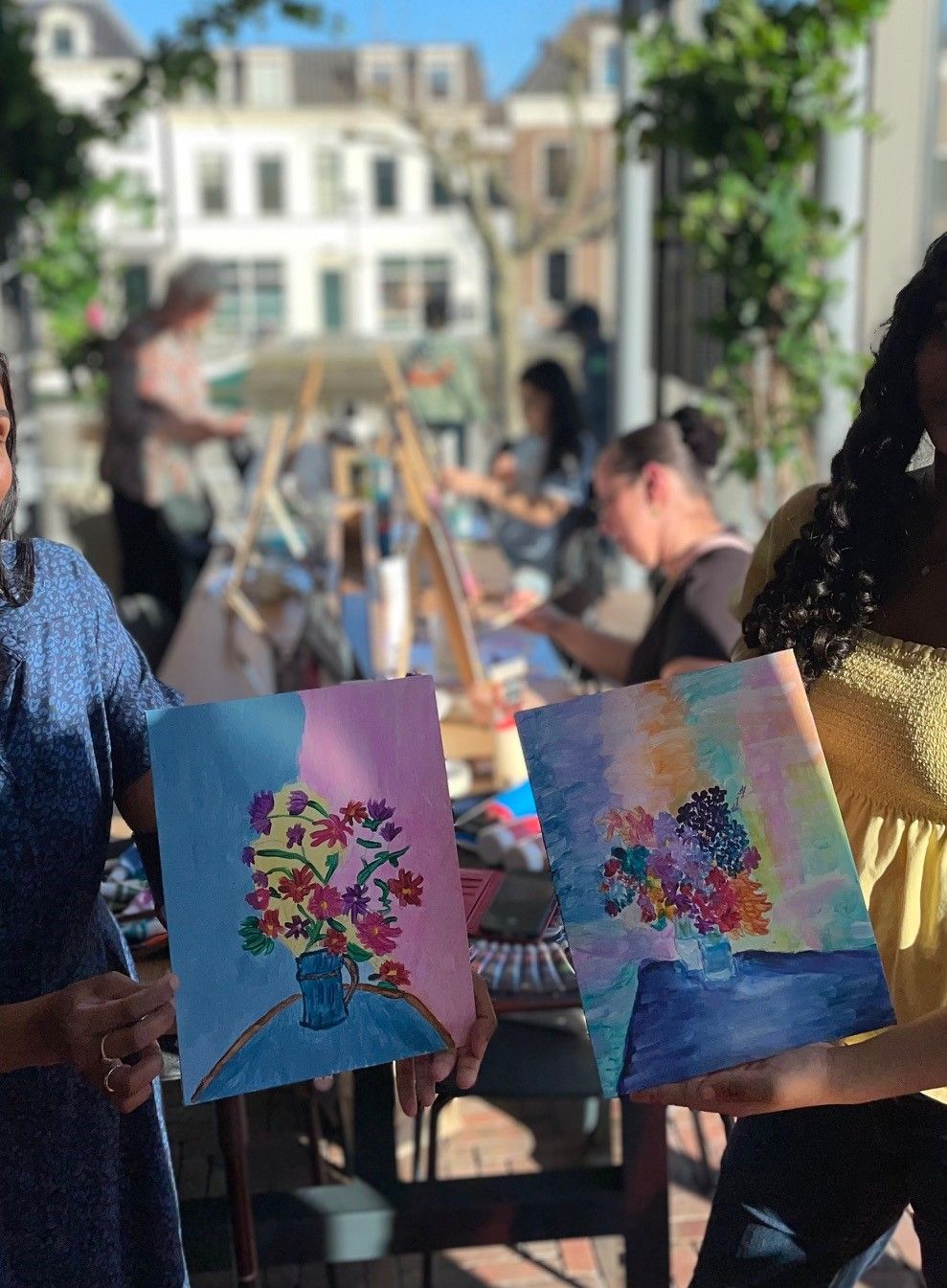 Workshop vrij schilderen op canvas (12-25jr)