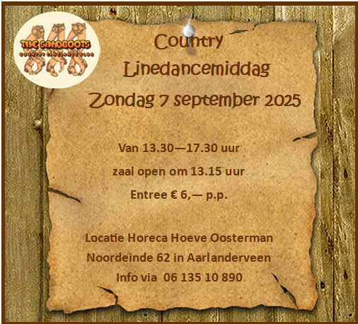 Vrije Country Linedancemiddag