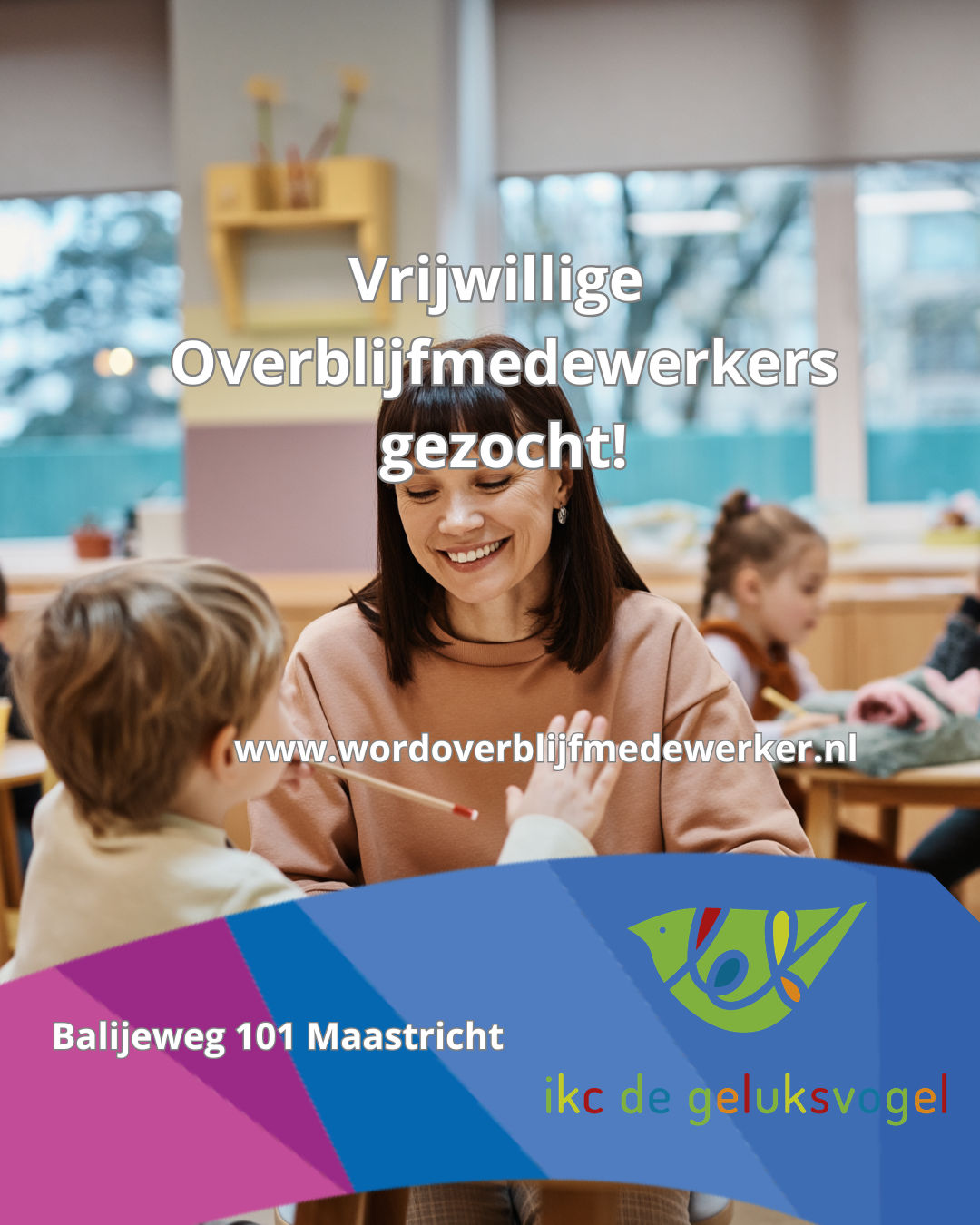 Vrijwillige Overblijfmedewerkers gezocht!