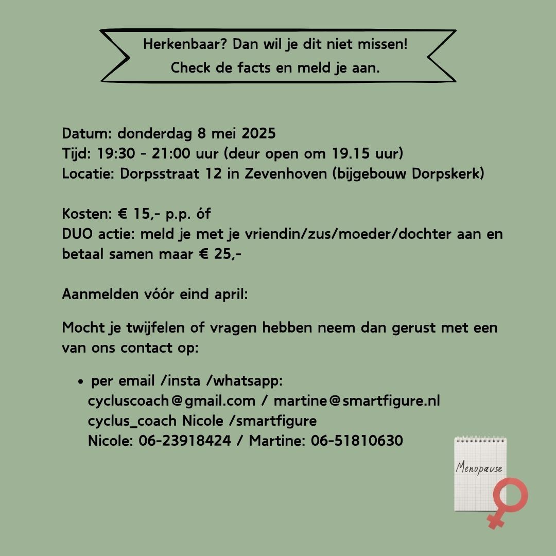 Vol vertrouwen de overgang in. Ontdek de kracht van leefstijl en bewustzijn