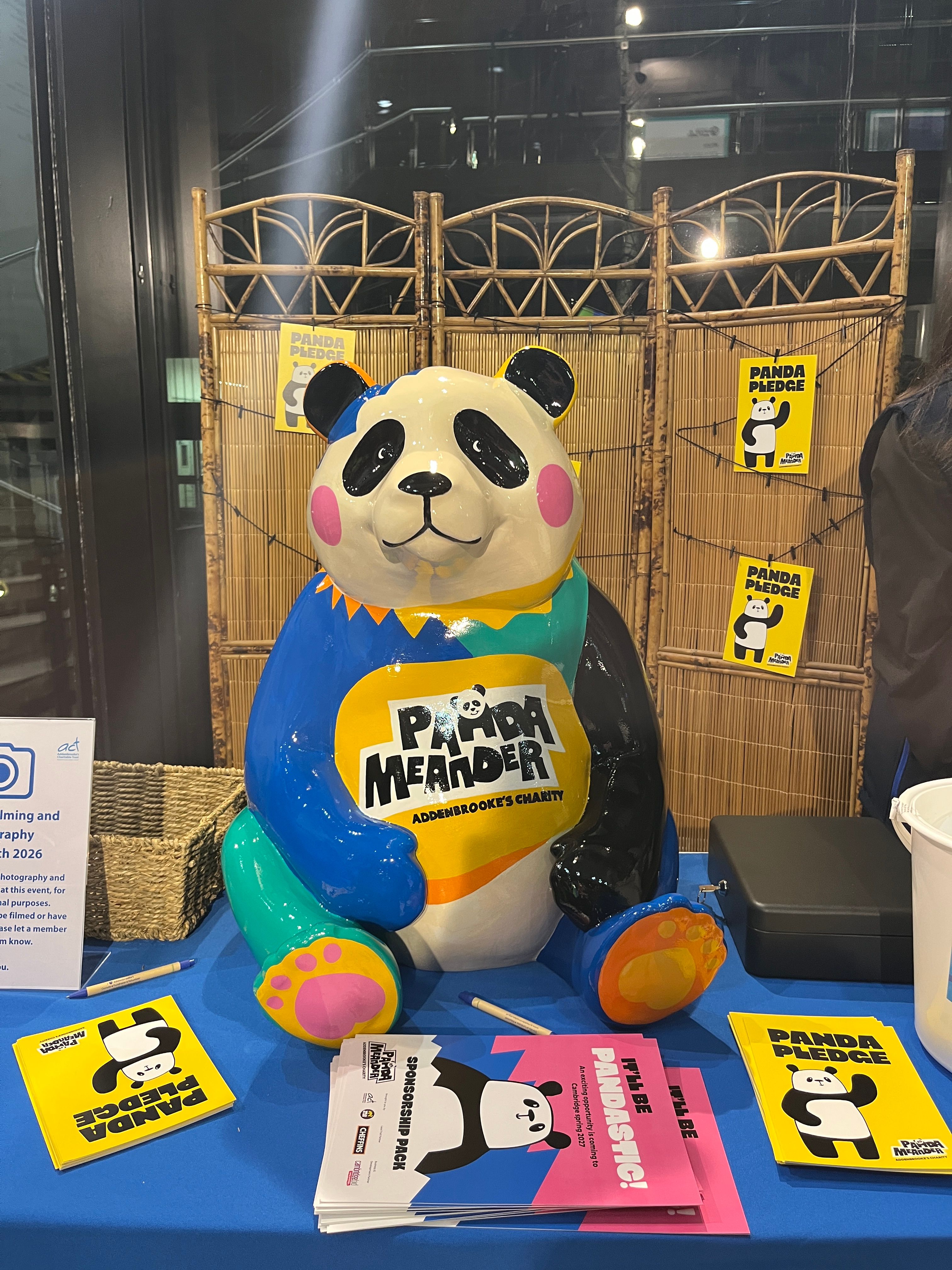 Grand Arcade Panda Meander promotional stand