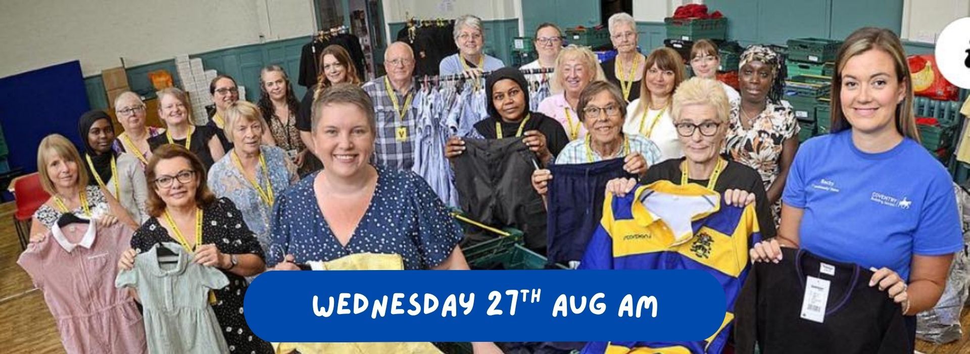 Volunteer Support - Free School Uniform Pop-up Event - Morning