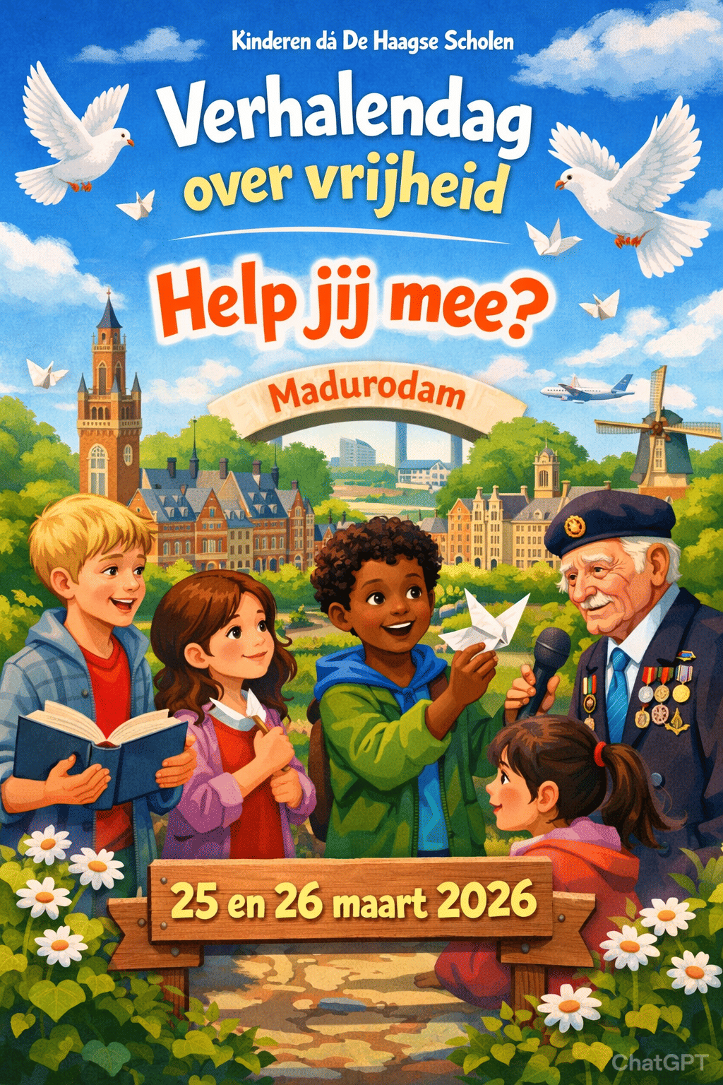 Help jij mee bij de Verhalendag over vrijheid?