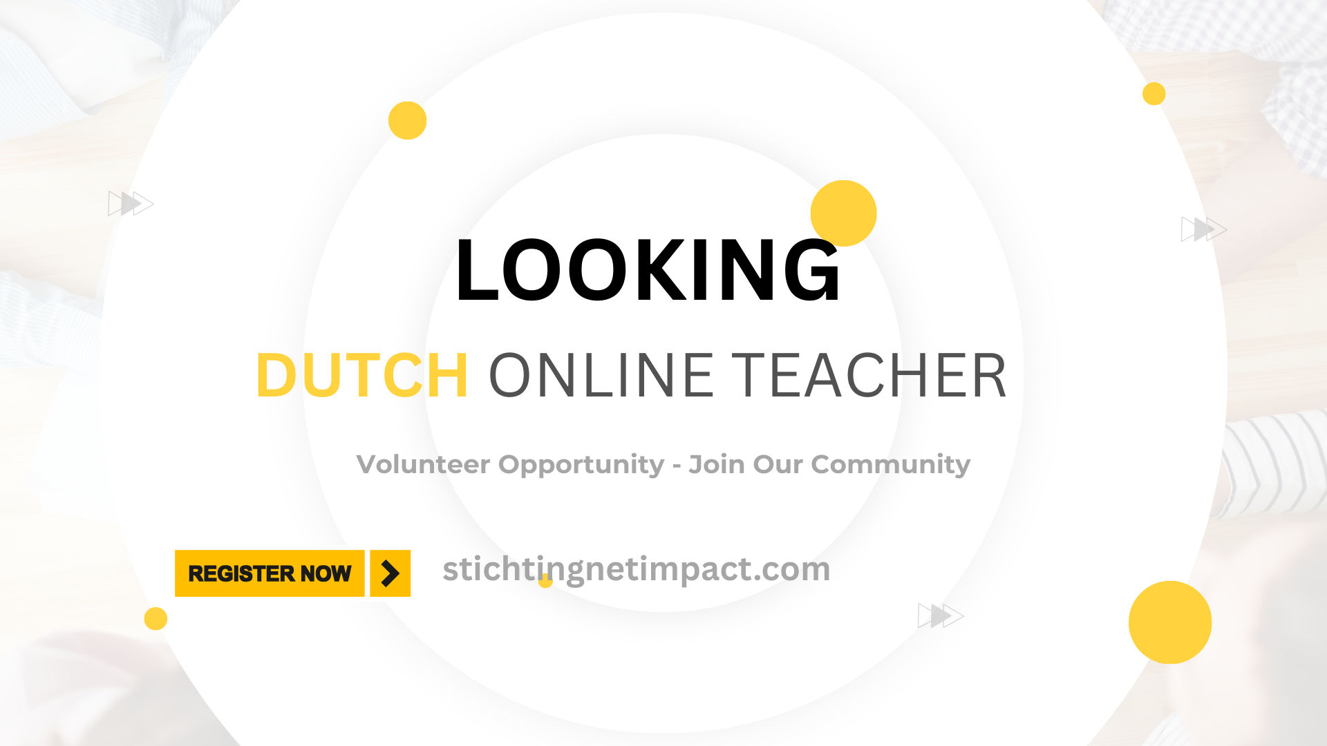 OP ZOEK NAAR EEN NEDERLANDSE ONLINE DOCENT