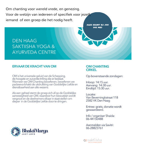Om Chanting voor vrede en heling
