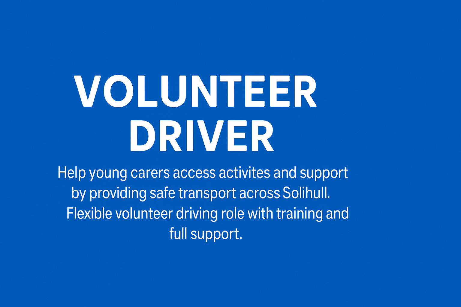 Young Carers Volunteer Driver