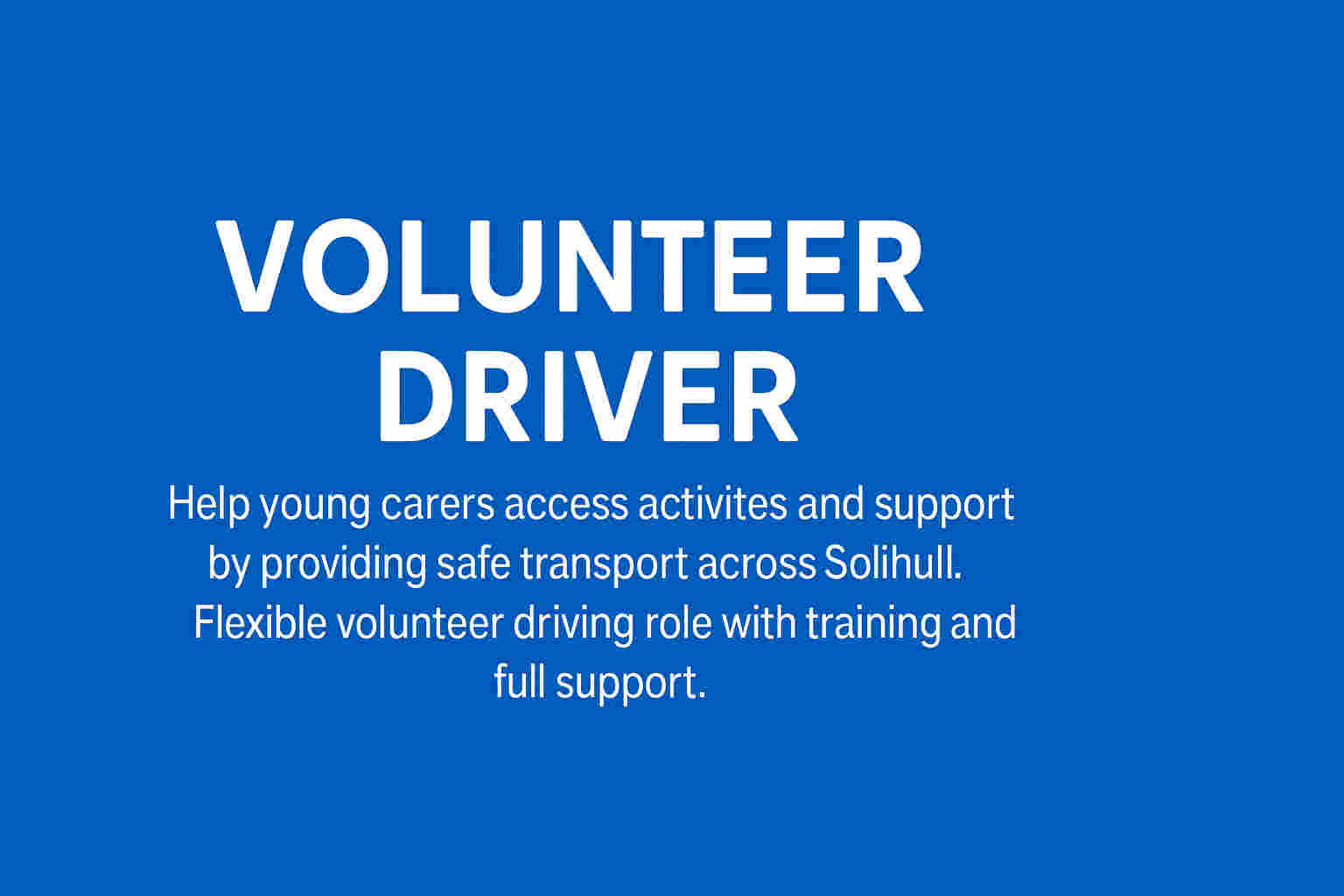 Young Carers Volunteer Driver