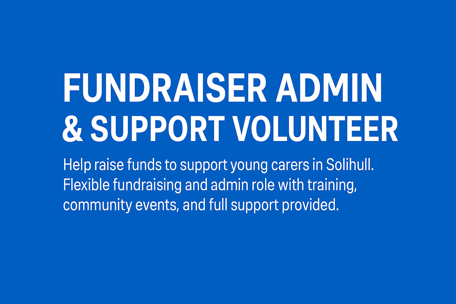 Fundraiser Admin & Support Volunteer