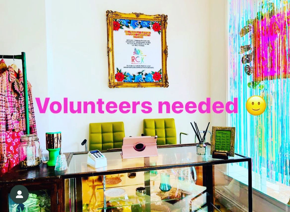 Volunteer shop assistant 