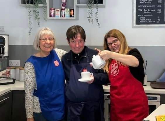 Salvation Army Coffee Hub volunteers